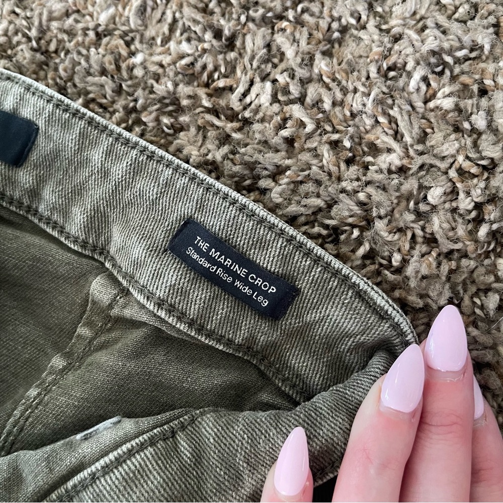 Sanctuary The Marine Crop Standard Rise Wide Leg Jeans Gray Wash Women's Size 26 - Picture 9 of 10